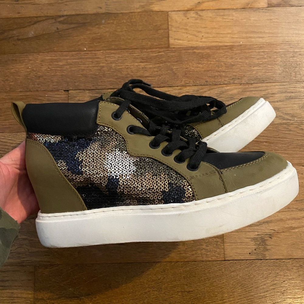 Camouflage Mix No. 6 Wedge Sneaker